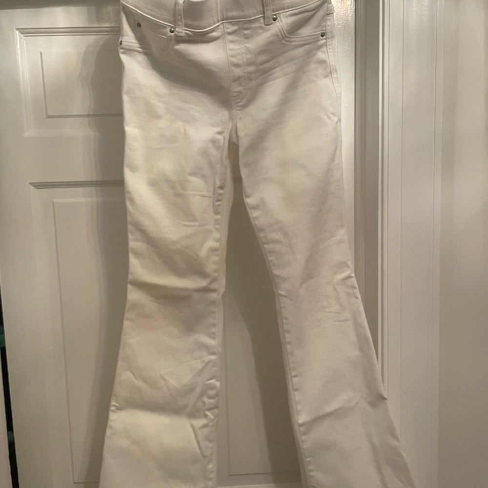 SPANX White Flared Jeans new